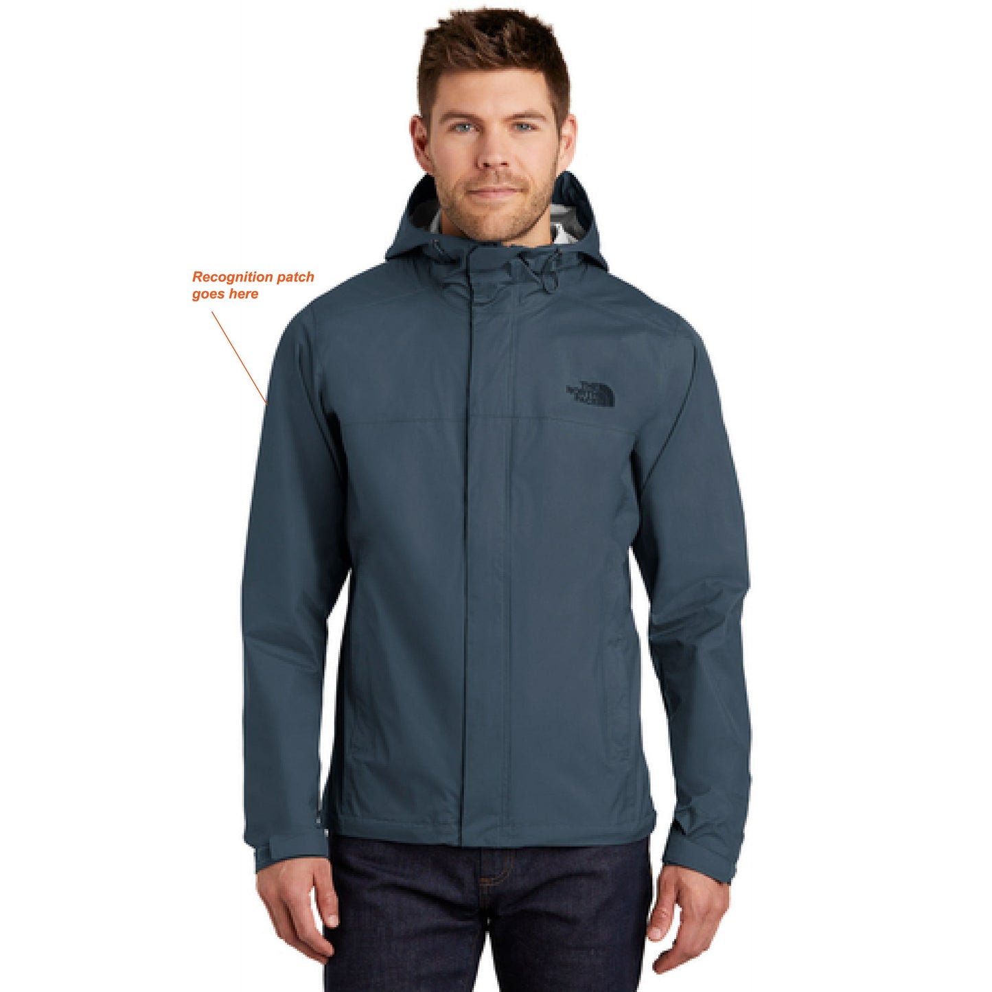 North Face DryVent Rain Jacket (Shady Blue)